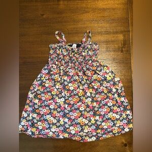 GAP Red and Pink Smocked Tie Front Sundress